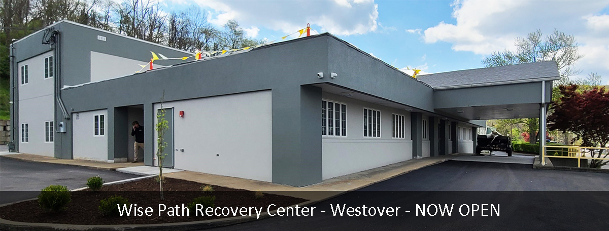 Photo of Wise Path Recovery Center - Westover.  Text on photo says Wise Path Recovery Center - Westover - NOW OPEN.