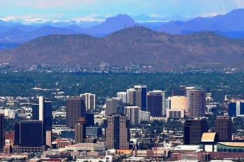 Photo of downtown Phoenix, Arizona.