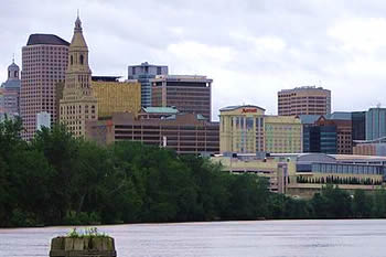 EB-5 Regional Center in Connecticut. Photo of downtown Hartford, Connecticut.