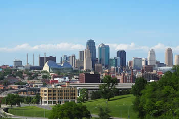 EB-5 Regional Center in Kansas. Photo of the Kansas City Scout statue looking over downtown Kansas.